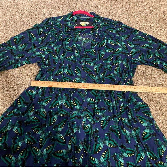 Women’s 2X | Maeve | Anthropologie
Blue, Navy, Yellow, Black Butterfly Dress - Picture 13 of 13